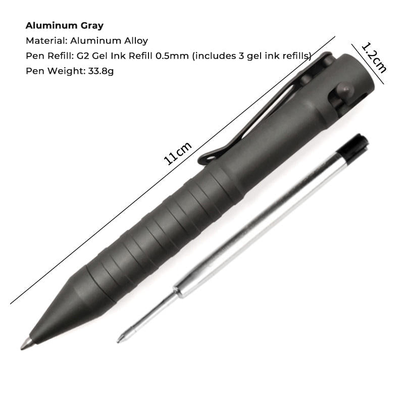 Bolt Action Tactical Pen - Titanium Alloy Retractable Signature Pen EDC Business Metal Pen